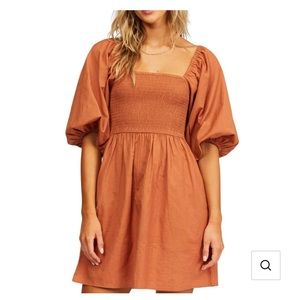 BILLABONG MINI DRESS IN BRONZE